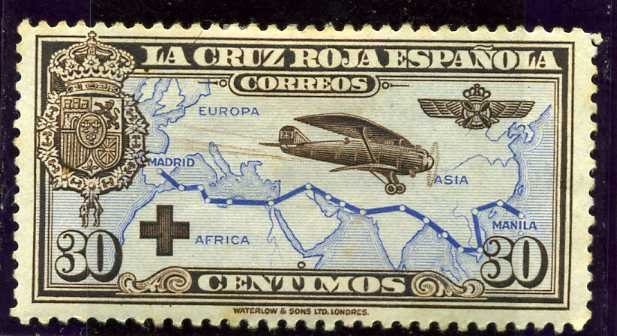 Pro Cruz Roja Española. Avión Breguet-19