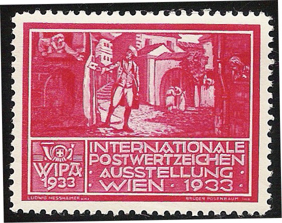 WIPA 1933 / Cartero a pie con sonajero