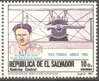 50th.  ANIVERSARIO  DE  LA  FUERZA  AÈREA.  BELISARIO  SALAZAR  PIONERO  DE  LA  AVIACIÒN.