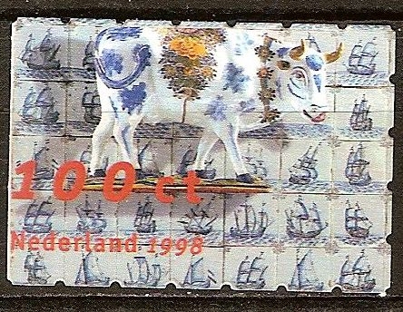 Loza Delft. Vaca y Azulejos.