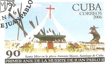 PRIMER  ANIVERSARIO  DE  LA  MUERTE  DE  S.S.  JUAN  PABLO  II.  MISA  EN  LA  PLAZA  ANTONIO  MACEO