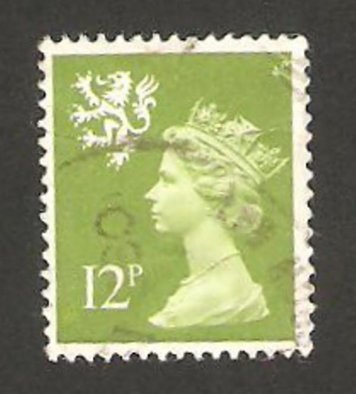 1207 - Elizabeth II, emision regional de Escocia
