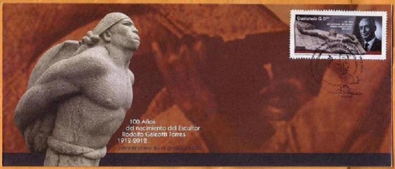 FDC Centenario del nacimiento del escultor Rodolfo Galeotti Torres