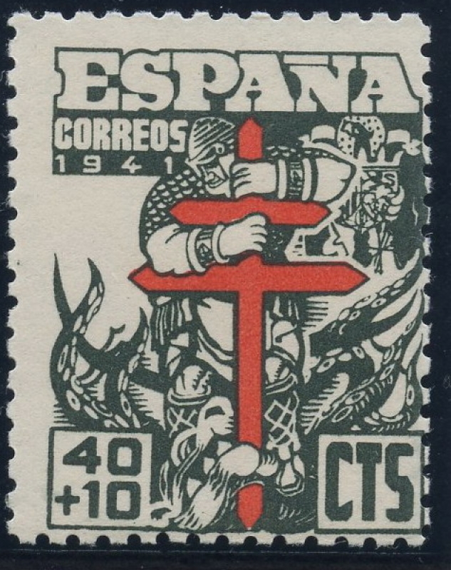 ESPAÑA 950 PRO TUBERCULOSOS 1941