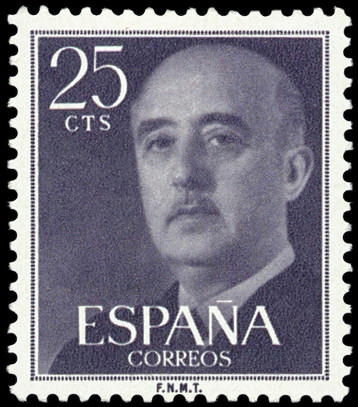 ESPAÑA SEGUNDO CNTENARIO Nº 1146 ** 25C VIOLETA NEGRO FRANCO 