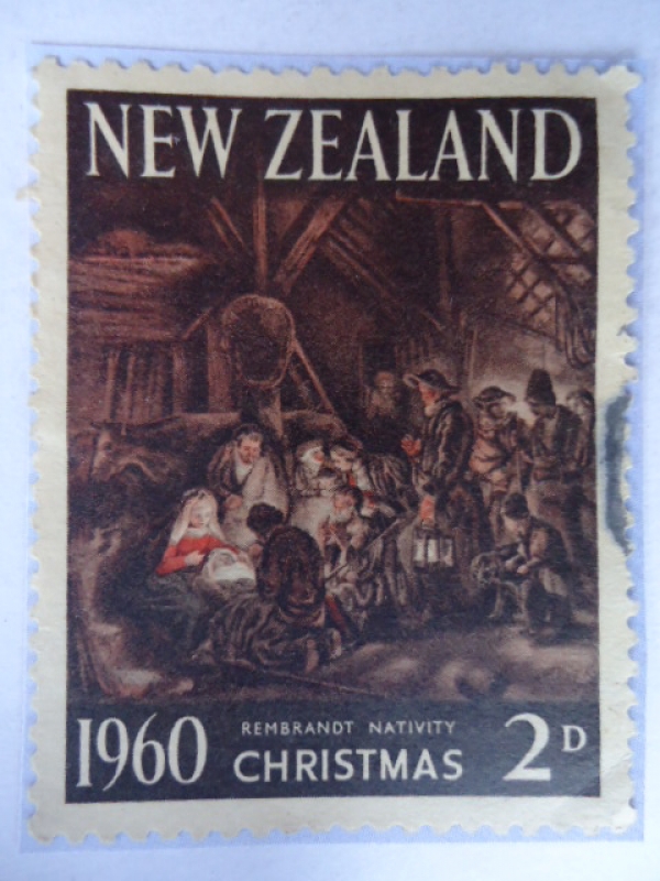 New Zealand- Rembrandt Nativity-Christmas 1960