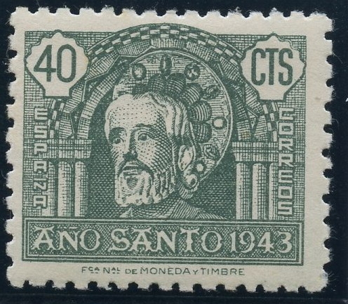 ESPAÑA 965 AÑO SANTO COMPOSTELANO 1943