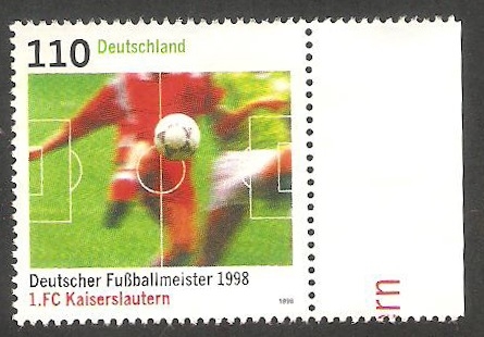 1842 - Kaiserslautern, campeón alemán de fútbol 1998