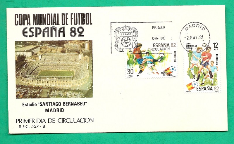 Mundial Futbol España 82 - Estadio Santiago Bernabeu-Madrid SPD