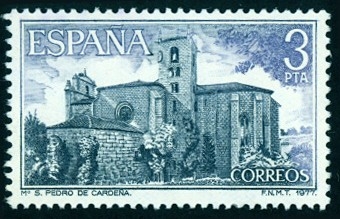 1977 Monasterio de San Pedro de Cardeña.Sepulcro del Cid y Dña. Jimena - Edifil:2443