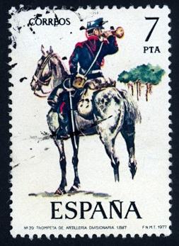 1977 Uniformes Militares. Trompeta de Artilleria -Edifil:2426