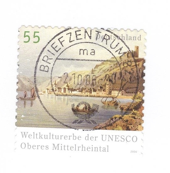 Patrimonio universal de la Unesco.Valle del Rhin