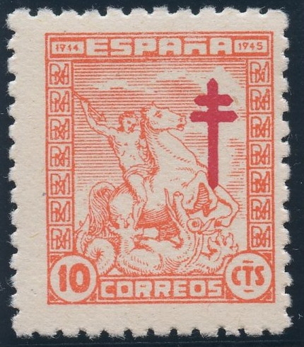 ESPAÑA 984 PRO TUBERCULOSOS 1944