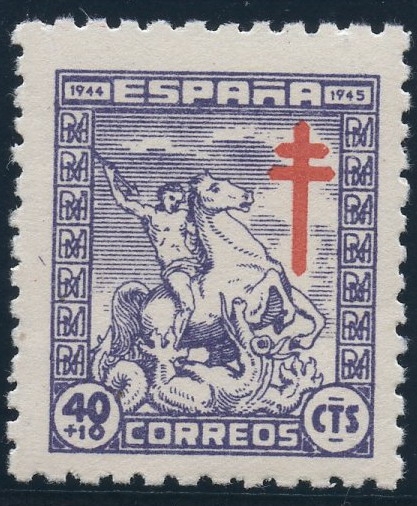 ESPAÑA 986 PRO TUBERCULOSOS 1944