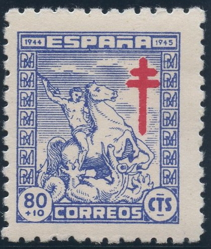 ESPAÑA 987 PRO TUBERCULOSOS 1944