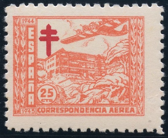 ESPAÑA 988 PRO TUBERCULOSOS 1944