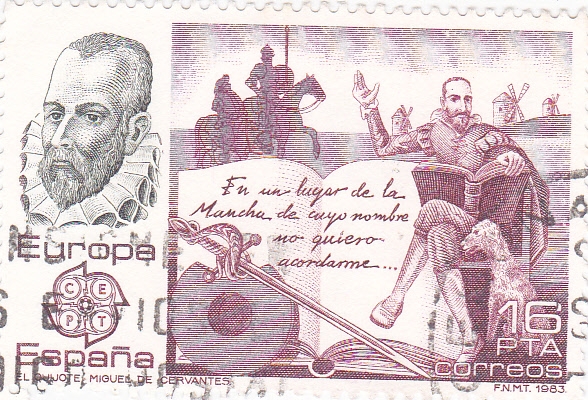 EUROPA CEPT -EL QUIJOTE, MIGUEL DE CERVANTES (9)