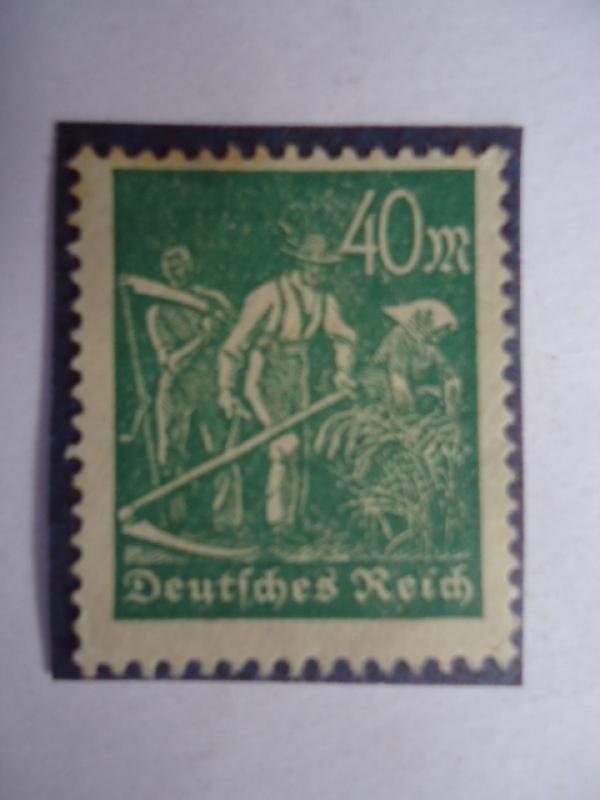 Alemania - Deutsches Reich - República de Weimar-Agrícultor
