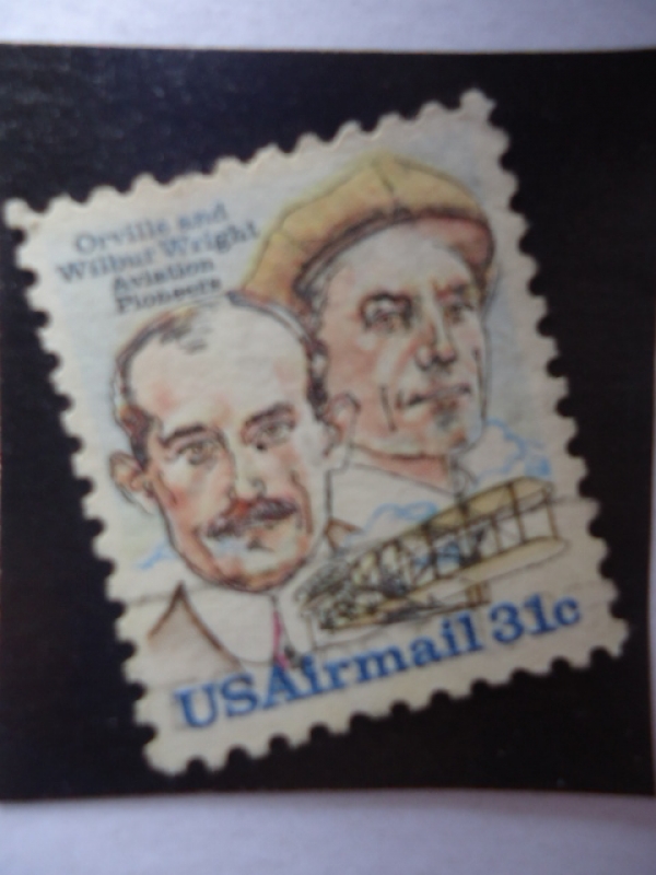 USA Irmail - Orville and Wilbur Wright , Aviation Pioneer.