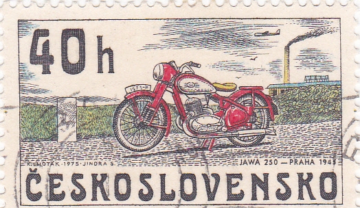 Motocicleta- Jawa250  Praga-1941