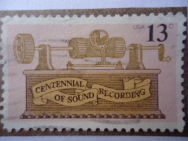 Centennial of Sound recording - Centenario de la grabación de Sonido.
