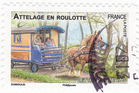 Remolque a caballo (roulotte)