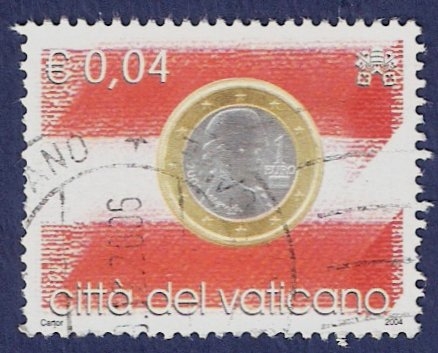 VAT Moneda 1 euro austriaca 0,04