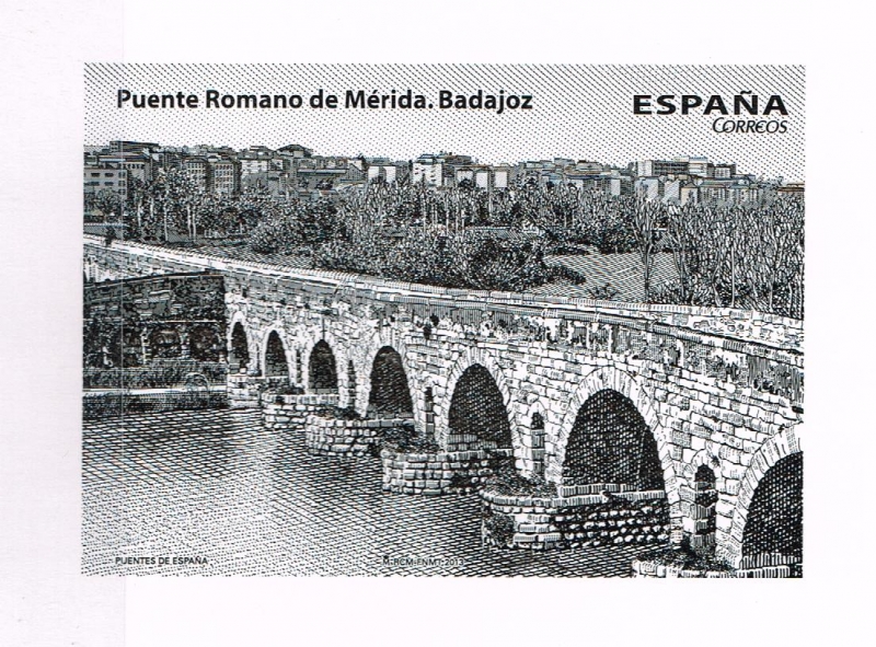 Prueba Puentes de España  Impresión calcográfica