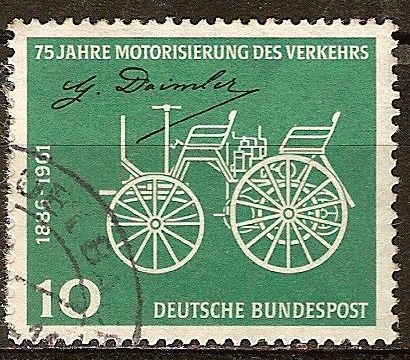 75a Aniv de Daimler-Benz el transporte motorizado,1886-1961.