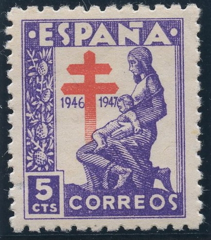 ESPAÑA 1008 PRO TUBERCULOSOS 1946