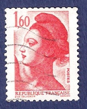 FRA Yvert 2187 Liberté 1,60 rojo