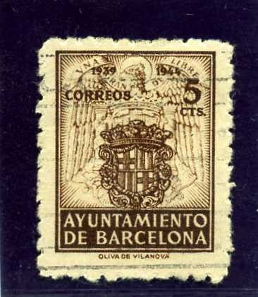 Barcelona. Escudo nacional y de la Ciudad