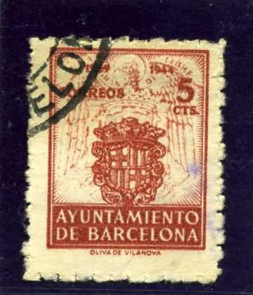 Barcelona. Escudo nacional y de la Ciudad