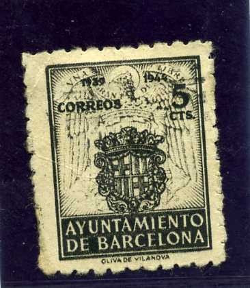 Barcelona. Escudo nacional y de la Ciudad