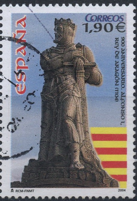 ESPAÑA 4127.02 900º ANIV. DE LA PROCLAMACION DE ALFONSO I EL BATALLADOR COMO REY DE ARAGON