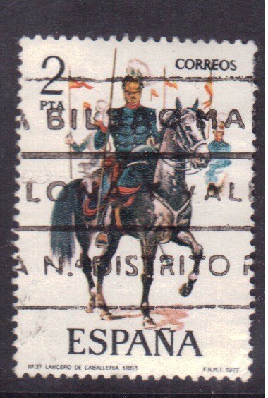 Lancero de caballería 1883