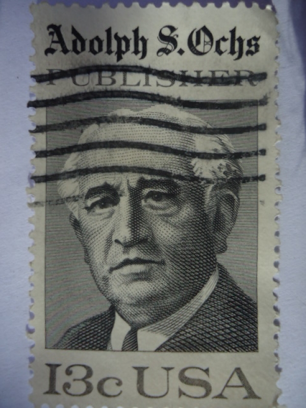 Adolph S. Ochs - Publisher