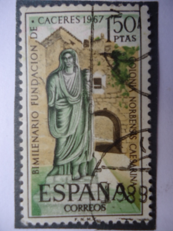 Ed. 1827 - Bimilenario Fundación de Caceres 1967-Colonia Norbensis Caesarina