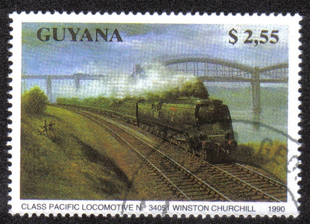 Class Pacific Locomotive No. 34051 Winston Churchill
