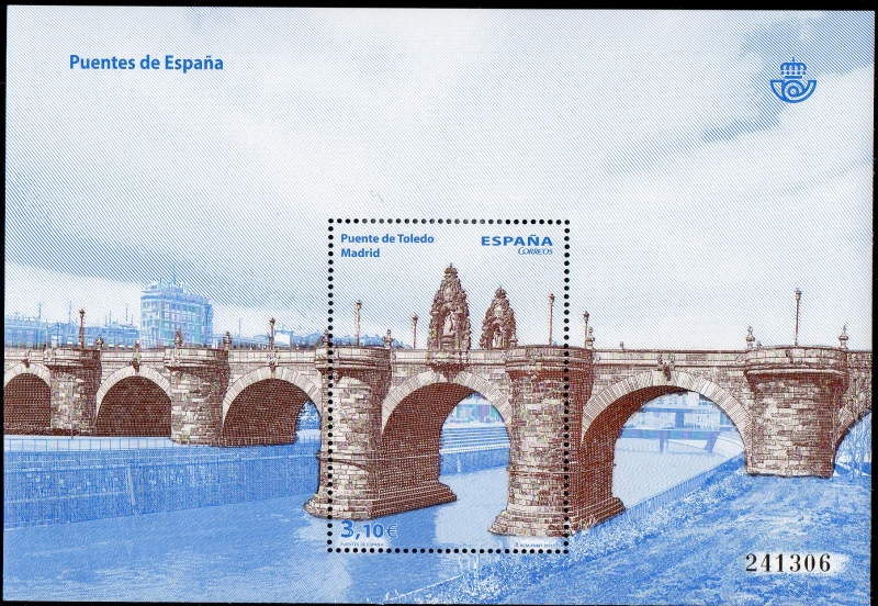 Puentes de España. Puente de Toledo ( Madrid ).