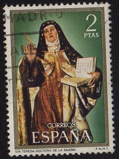 2028.-Centenario de Celebridades. Santa Teresa (1515-1582)