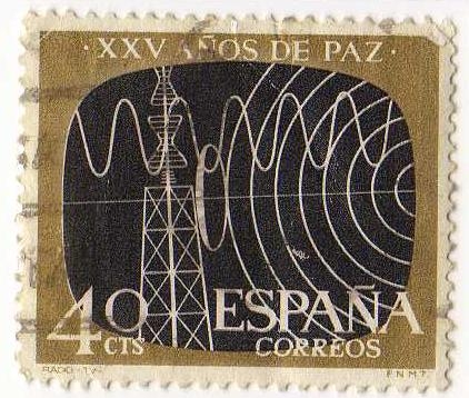 1578.- XXV Años de Paz Española. Telecomunicaciones.