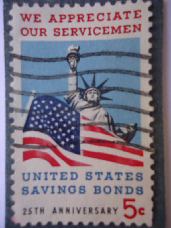 25 TH Aniversario-We Appreciate our Servicemen (Agrdecemos a nuestros Soldados) United States saving