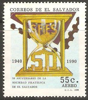 50  ANIVERSARIO  DE  LA  SOCIEDAD  FILATÈLICA  DE  EL  SALVADOR