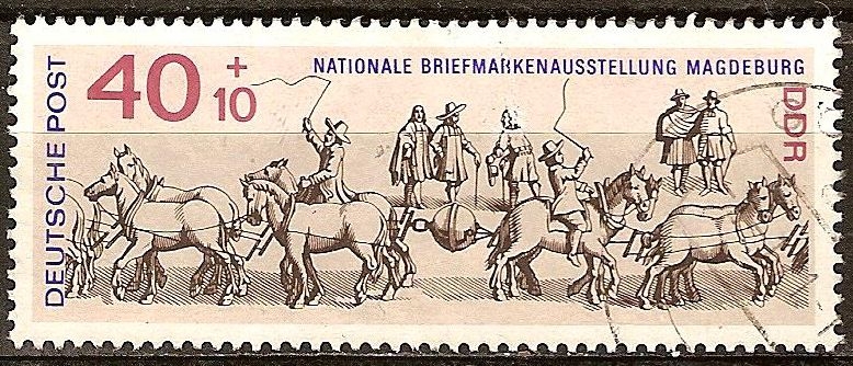  Exposición Nacional del sello en Magdeburg (DDR).