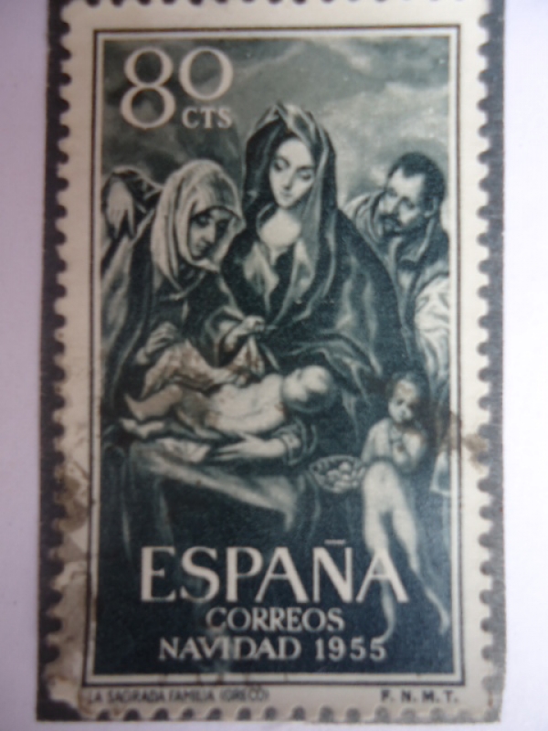 Ed. 1884 - Navidad 1955 - La Sagrada Familia (Greco)