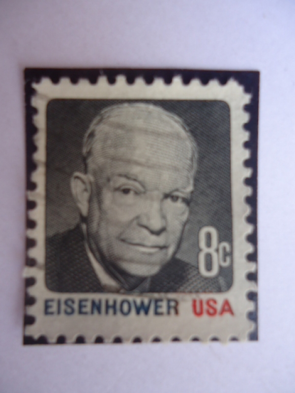 Dwight Eisenhower (1890-1969), 34th president of the U.S.A, 1953/61. 