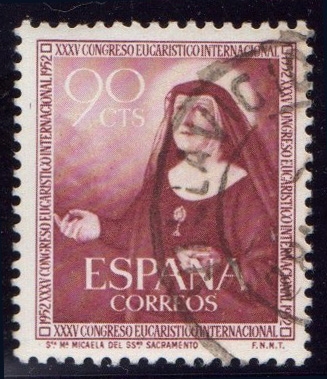 1952 XXXV Congreso Eucaristico en Barcelona - Edifil:1116