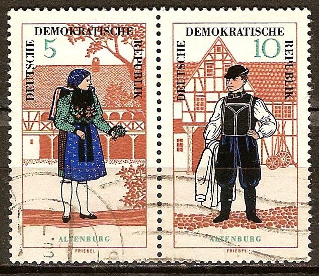 Trajes folklóricos .Altenburger-pareja-(DDR).