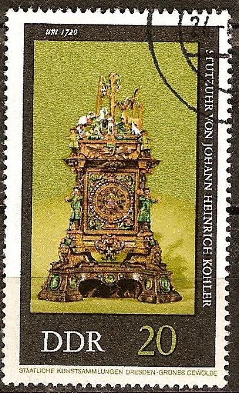 Relojes antiguos.-Reloj ornamental de Johann Heinrich Köhler,1720(DDR).